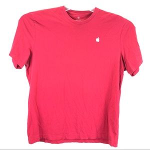 Set of two Apple employee t shirt red size xl